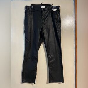 NWT Abercrombie the 90s slim straight ultra high rise black sz 18S curve love